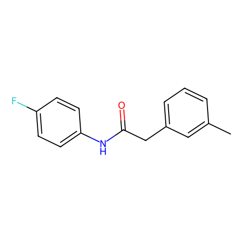 N-(4-fluorophenyl)-2-(3-methylphenyl)acetamide structure