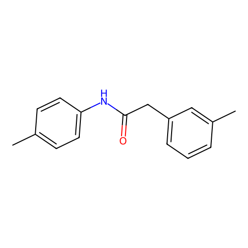 2-(3-methylphenyl)-N-(4-methylphenyl)acetamide structure