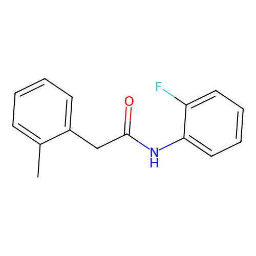 N-(2-fluorophenyl)-2-(2-methylphenyl)acetamide structure