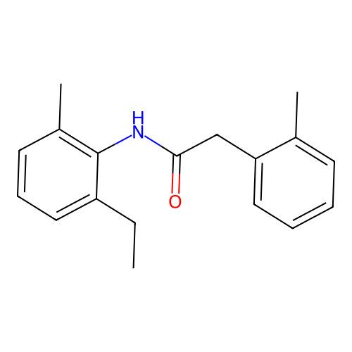 N-(2-ethyl-6-methylphenyl)-2-(2-methylphenyl)acetamide structure