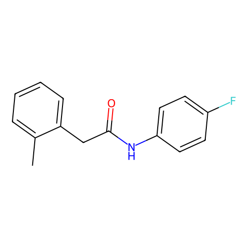 N-(4-fluorophenyl)-2-(2-methylphenyl)acetamide structure