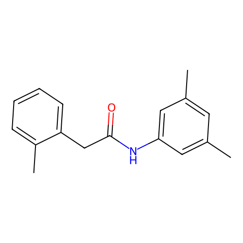 N-(3,5-dimethylphenyl)-2-(2-methylphenyl)acetamide structure