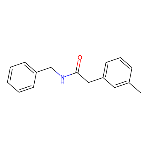 N-benzyl-2-(3-methylphenyl)acetamide structure