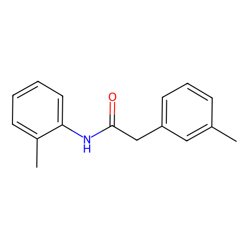 N-(2-methylphenyl)-2-(3-methylphenyl)acetamide structure