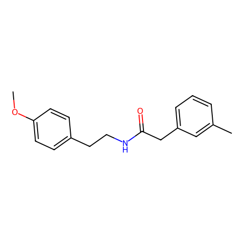N-[2-(4-methoxyphenyl)ethyl]-2-(3-methylphenyl)acetamide structure