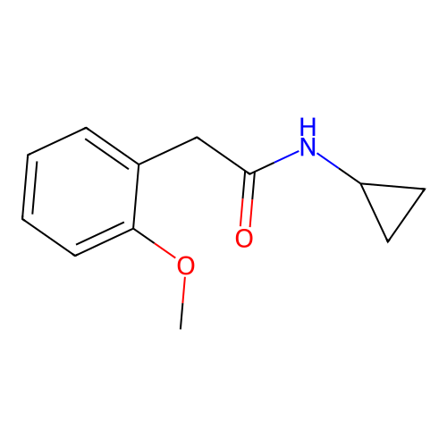 N-cyclopropyl-2-(2-methoxyphenyl)acetamide structure