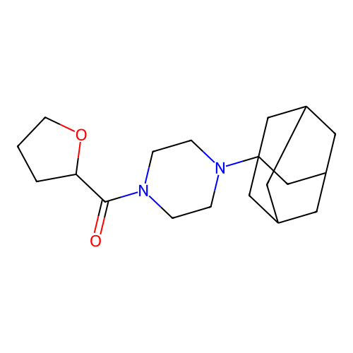 [4-(1-Adamantyl)piperazin-1-yl]-(oxolan-2-yl)methanone structure