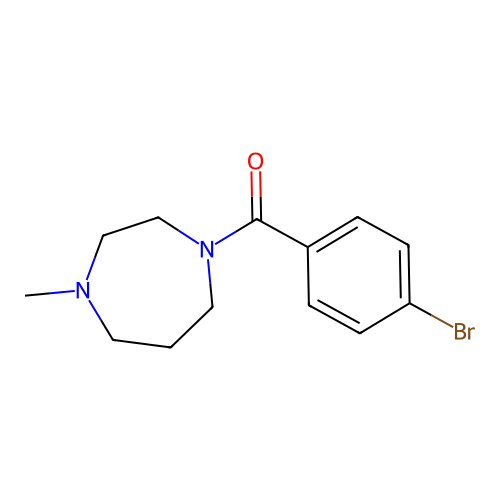(4-Bromophenyl)-(4-methyl-1,4-diazepan-1-yl)methanone structure