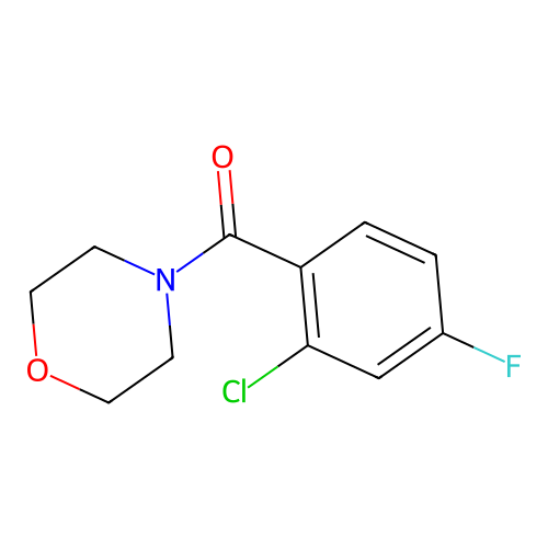 (2-Chloro-4-fluorophenyl)(morpholino)methanone structure