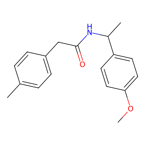 N-[1-(4-methoxyphenyl)ethyl]-2-(4-methylphenyl)acetamide structure