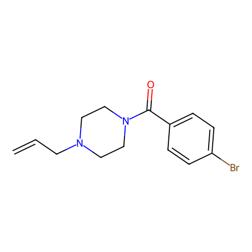 (4-Bromophenyl)-(4-prop-2-enylpiperazin-1-yl)methanone structure