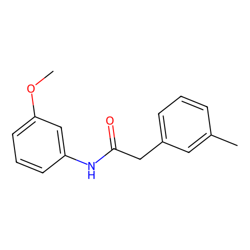 N-(3-methoxyphenyl)-2-(3-methylphenyl)acetamide structure