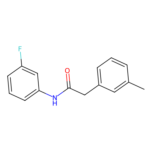 N-(3-fluorophenyl)-2-(3-methylphenyl)acetamide structure