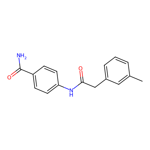4-[[2-(3-Methylphenyl)acetyl]amino]benzamide structure