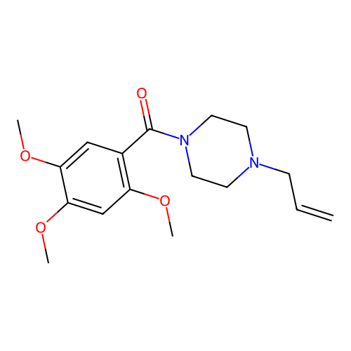 (4-Prop-2-enylpiperazin-1-yl)-(2,4,5-trimethoxyphenyl)methanone structure
