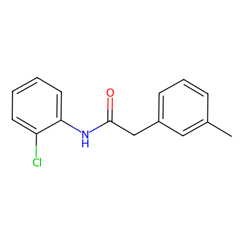 N-(2-chlorophenyl)-2-(3-methylphenyl)acetamide structure