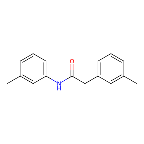 N,2-bis(3-methylphenyl)acetamide structure