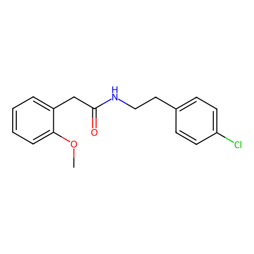 N-[2-(4-chlorophenyl)ethyl]-2-(2-methoxyphenyl)acetamide structure