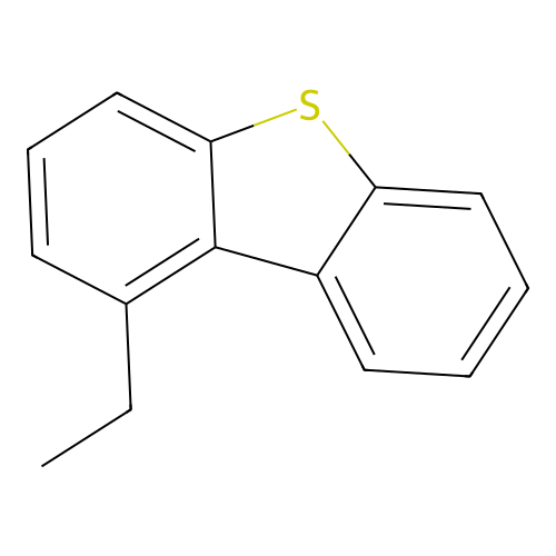 Ethyldibenzothiophene structure