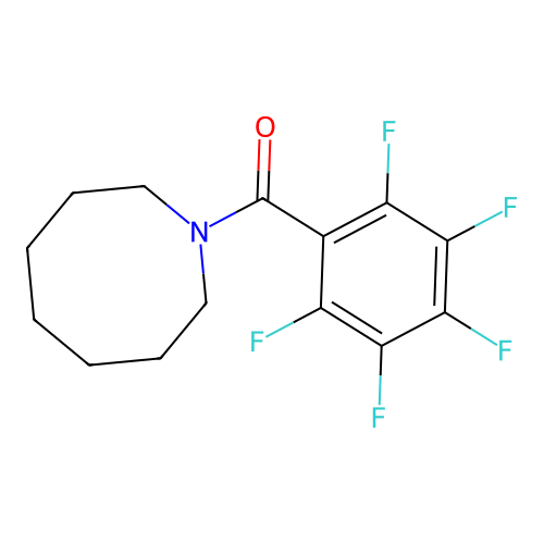 Azocan-1-yl-(2,3,4,5,6-pentafluorophenyl)methanone structure