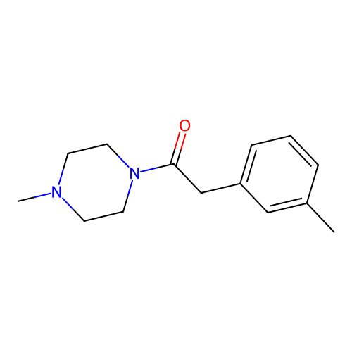 2-(3-Methylphenyl)-1-(4-methylpiperazin-1-yl)ethanone structure
