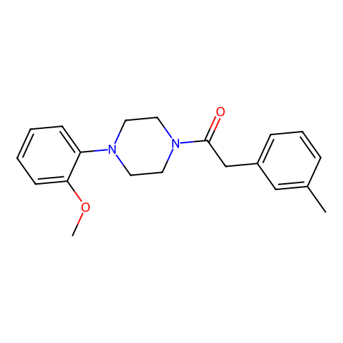 1-[4-(2-Methoxyphenyl)piperazin-1-yl]-2-(3-methylphenyl)ethanone structure