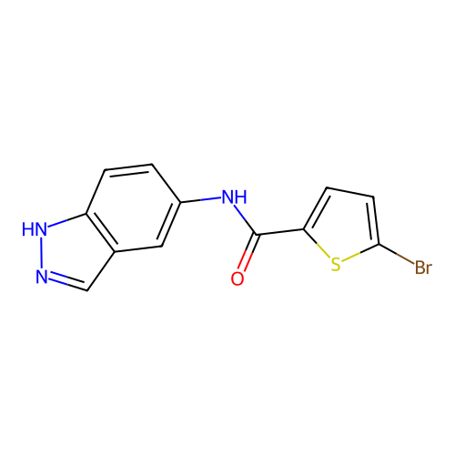 5-bromo-N-(1H-indazol-5-yl)thiophene-2-carboxamide structure