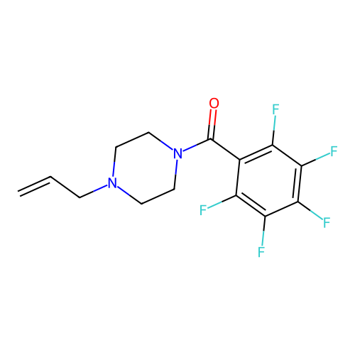 (2,3,4,5,6-Pentafluorophenyl)-(4-prop-2-enylpiperazin-1-yl)methanone structure