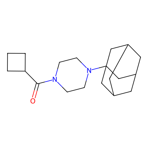 [4-(1-Adamantyl)piperazin-1-yl]-cyclobutylmethanone structure