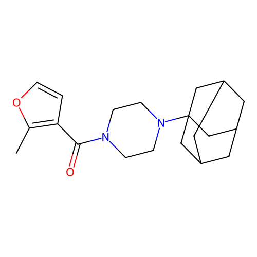 [4-(1-Adamantyl)piperazin-1-yl]-(2-methylfuran-3-yl)methanone structure