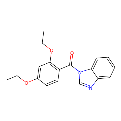 Benzimidazol-1-yl-(2,4-diethoxyphenyl)methanone structure