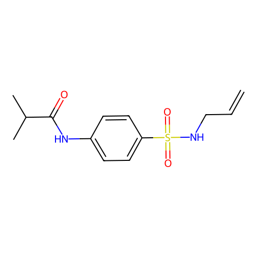 2-methyl-N-[4-(prop-2-enylsulfamoyl)phenyl]propanamide structure