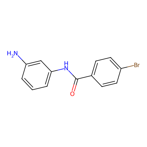 N-(3-aminophenyl)-4-bromobenzamide structure
