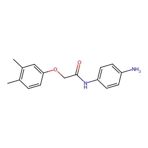N-(4-aminophenyl)-2-(3,4-dimethylphenoxy)acetamide structure