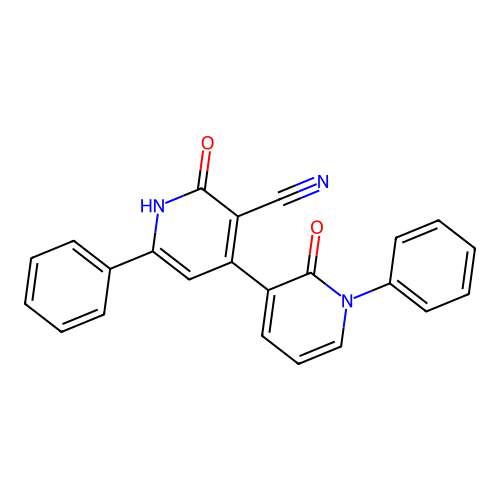 2-oxo-4-(2-oxo-1-phenyl-3-pyridinyl)-6-phenyl-1H-pyridine-3-carbonitrile structure