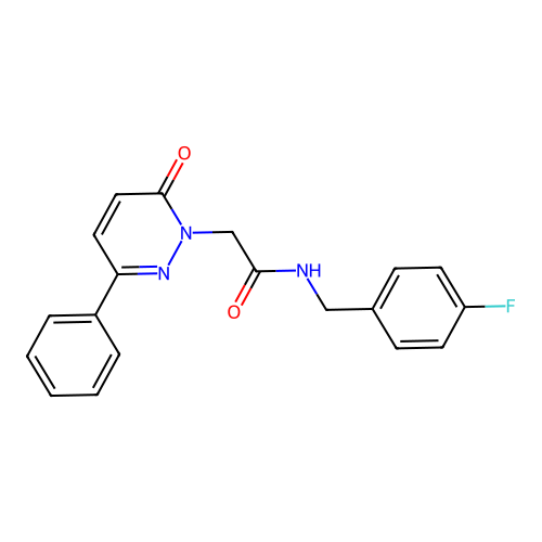 N-(4-fluorobenzyl)-2-(6-oxo-3-phenylpyridazin-1(6H)-yl)acetamide structure