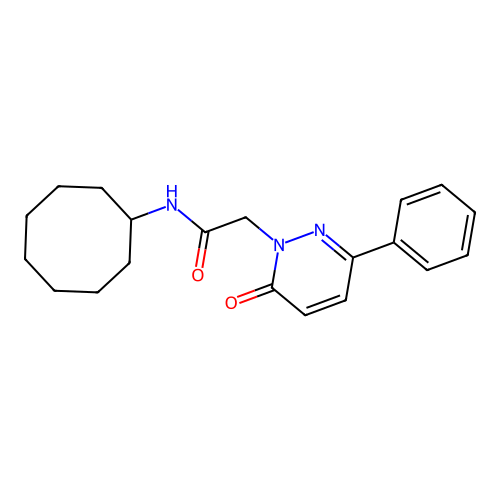 N-cyclooctyl-2-(6-oxo-3-phenylpyridazin-1(6H)-yl)acetamide structure