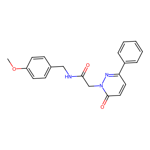 N-(4-methoxybenzyl)-2-(6-oxo-3-phenylpyridazin-1(6H)-yl)acetamide structure