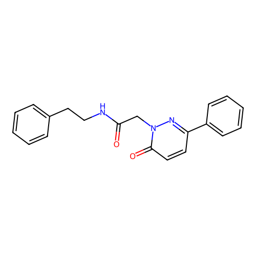 2-(6-oxo-3-phenylpyridazin-1(6H)-yl)-N-(2-phenylethyl)acetamide structure