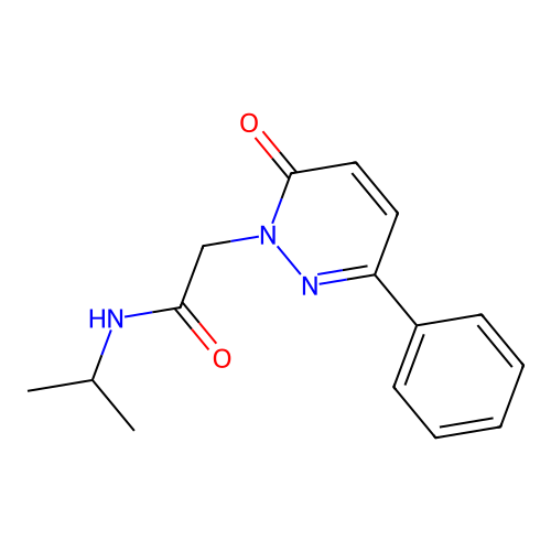 N-isopropyl-2-(6-oxo-3-phenylpyridazin-1(6H)-yl)acetamide structure