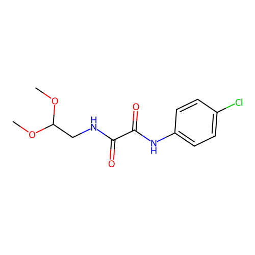 N-(4-chlorophenyl)-N'-(2,2-dimethoxyethyl)ethanediamide structure