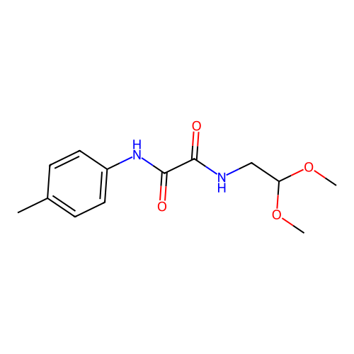 N-(2,2-dimethoxyethyl)-N'-(4-methylphenyl)ethanediamide structure