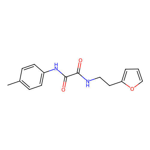 N1-(2-(furan-2-yl)ethyl)-N2-(p-tolyl)oxalamide structure
