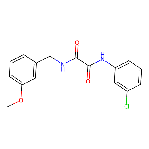 N1-(3-chlorophenyl)-N2-(3-methoxybenzyl)oxalamide structure