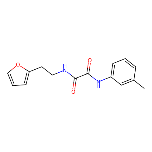 N1-(2-(furan-2-yl)ethyl)-N2-(m-tolyl)oxalamide structure