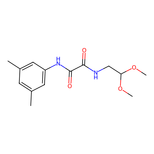 N-(2,2-dimethoxyethyl)-N'-(3,5-dimethylphenyl)ethanediamide structure