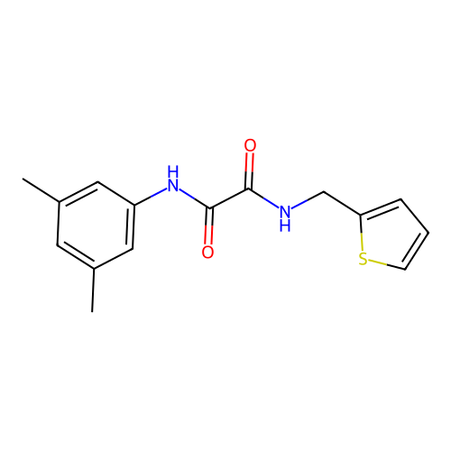 N1-(3,5-dimethylphenyl)-N2-(thiophen-2-ylmethyl)oxalamide structure