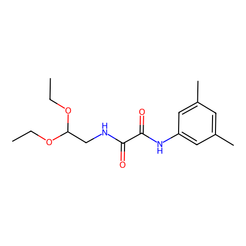 N1-(2,2-diethoxyethyl)-N2-(3,5-dimethylphenyl)oxalamide structure
