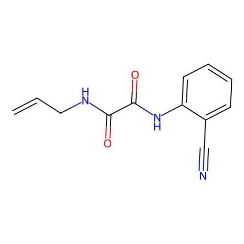 N1-allyl-N2-(2-cyanophenyl)oxalamide structure