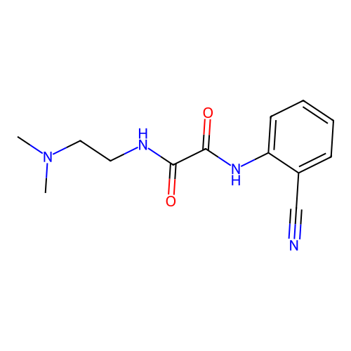 N1-(2-cyanophenyl)-N2-(2-(dimethylamino)ethyl)oxalamide structure